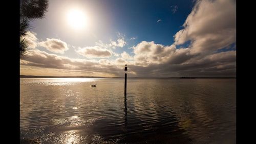 Sunset over sea