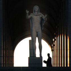 Statue of historic building