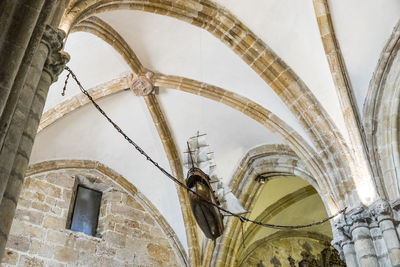 Low angle view of ornate ceiling in historic building