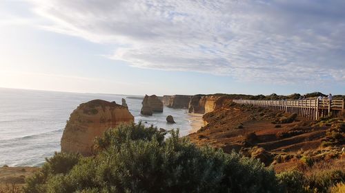 Panoramic view of sea against sky