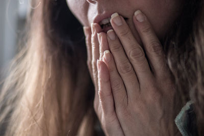 Close-up of woman