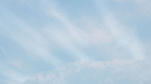 Low angle view of clouds in sky