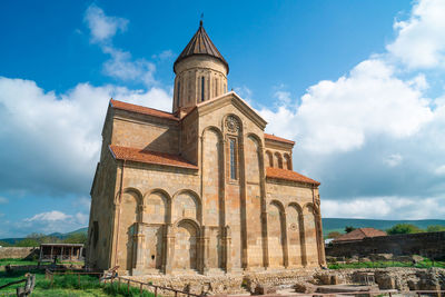 Low angle view of historical building against sky