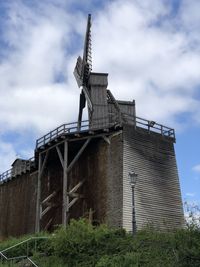 Low angle view of traditional building against sky