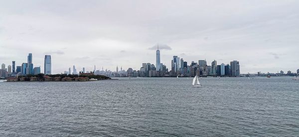 View of city at waterfront