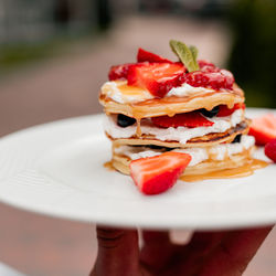 Close-up of food in plate