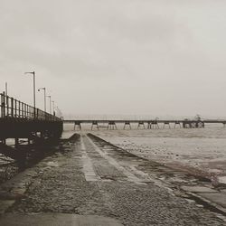 Pier on sea