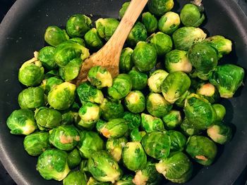 High angle view of vegetables