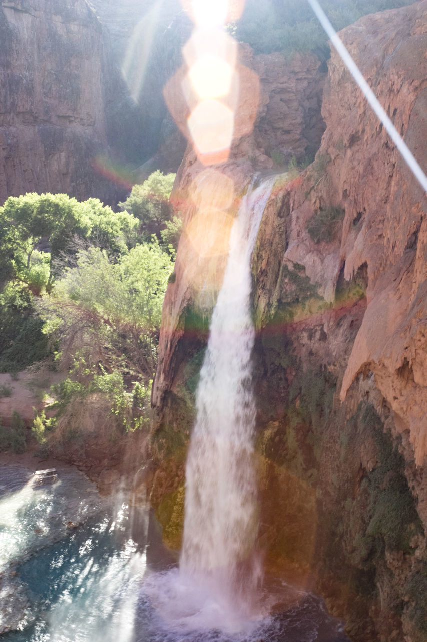 SCENIC VIEW OF WATERFALL