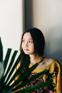 Portrait of beautiful young woman