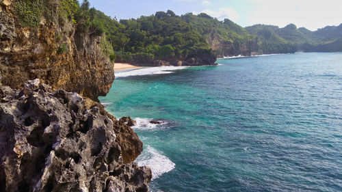 Scenic view of sea against sky