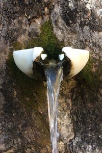 Water splashing in fountain