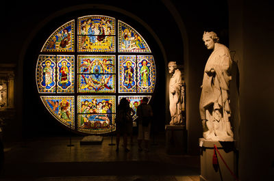 Statues in historic building