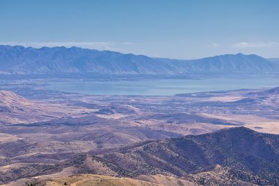 Scenic view of dramatic landscape