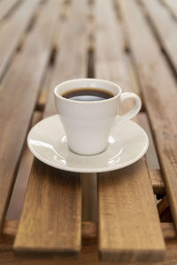 Close-up of coffee on table