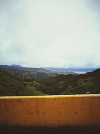 Scenic view of landscape against sky