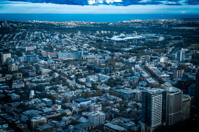 Aerial view of cityscape