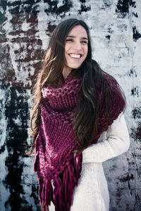 Portrait of smiling young woman