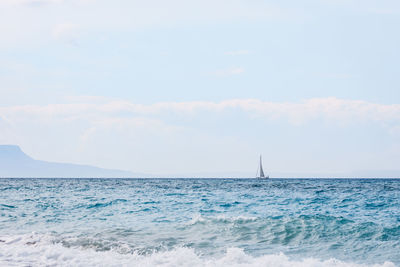 Scenic view of sea against sky