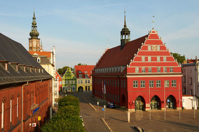 View of church in city