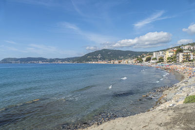  landscape of alassio with his beautiful beach
