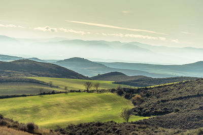 Scenic view of landscape against sky