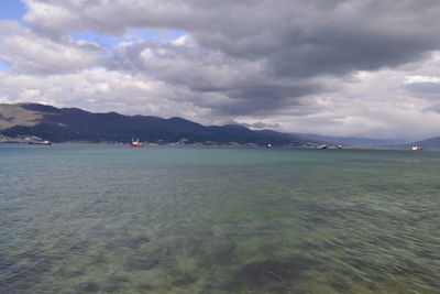 Scenic view of sea against sky