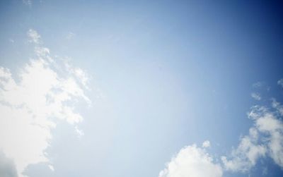 Low angle view of cloudy sky