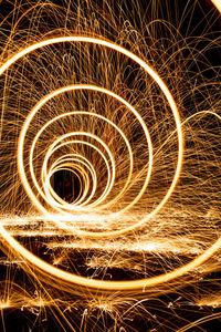 Wire wool at night