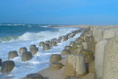 Panoramic view of sea against sky