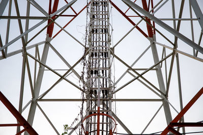 Low angle view of ferris wheel against sky