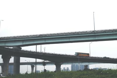 Low angle view of bridge against sky