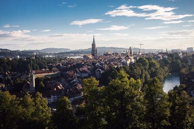 View of cityscape against sky