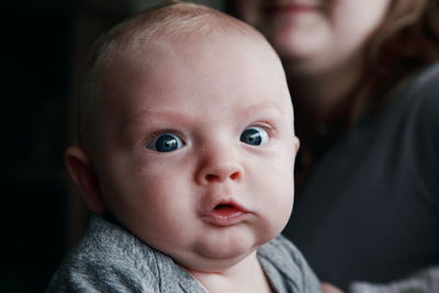 Close-up portrait of baby girl