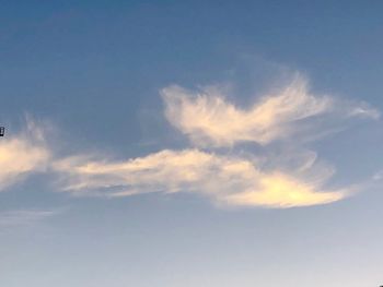 Low angle view of clouds in sky