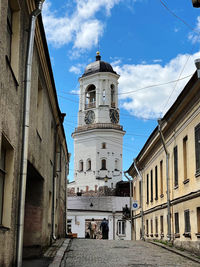 Low angle view of historic building against sky