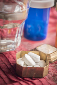 Close-up of drink on table