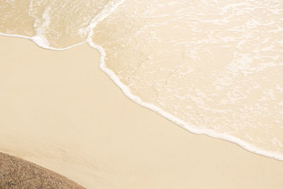 High angle view of beach