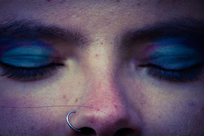 Close-up portrait of young woman