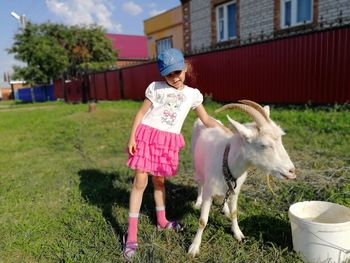Full length portrait of girl