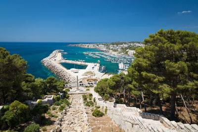 View of marina in santa maria di leuca - southernmost town in italy, region puglia