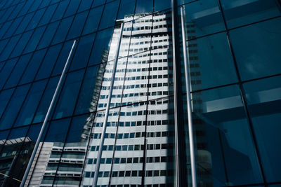 Low angle view of glass building