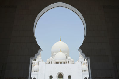 View of cathedral against clear sky