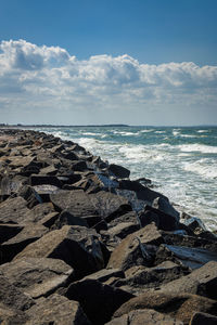 Scenic view of sea against sky