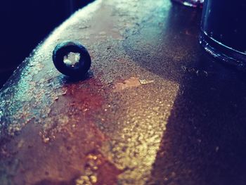 Surface level of puddle