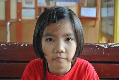 Close-up portrait of girl