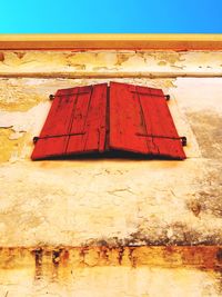 Low angle view of old building