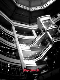 Low angle view of illuminated building