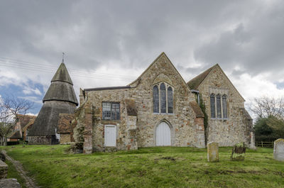 External view of saint augustines church, brookland, romney marsh, kent