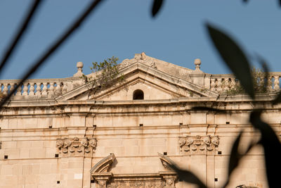 Low angle view of building against sky